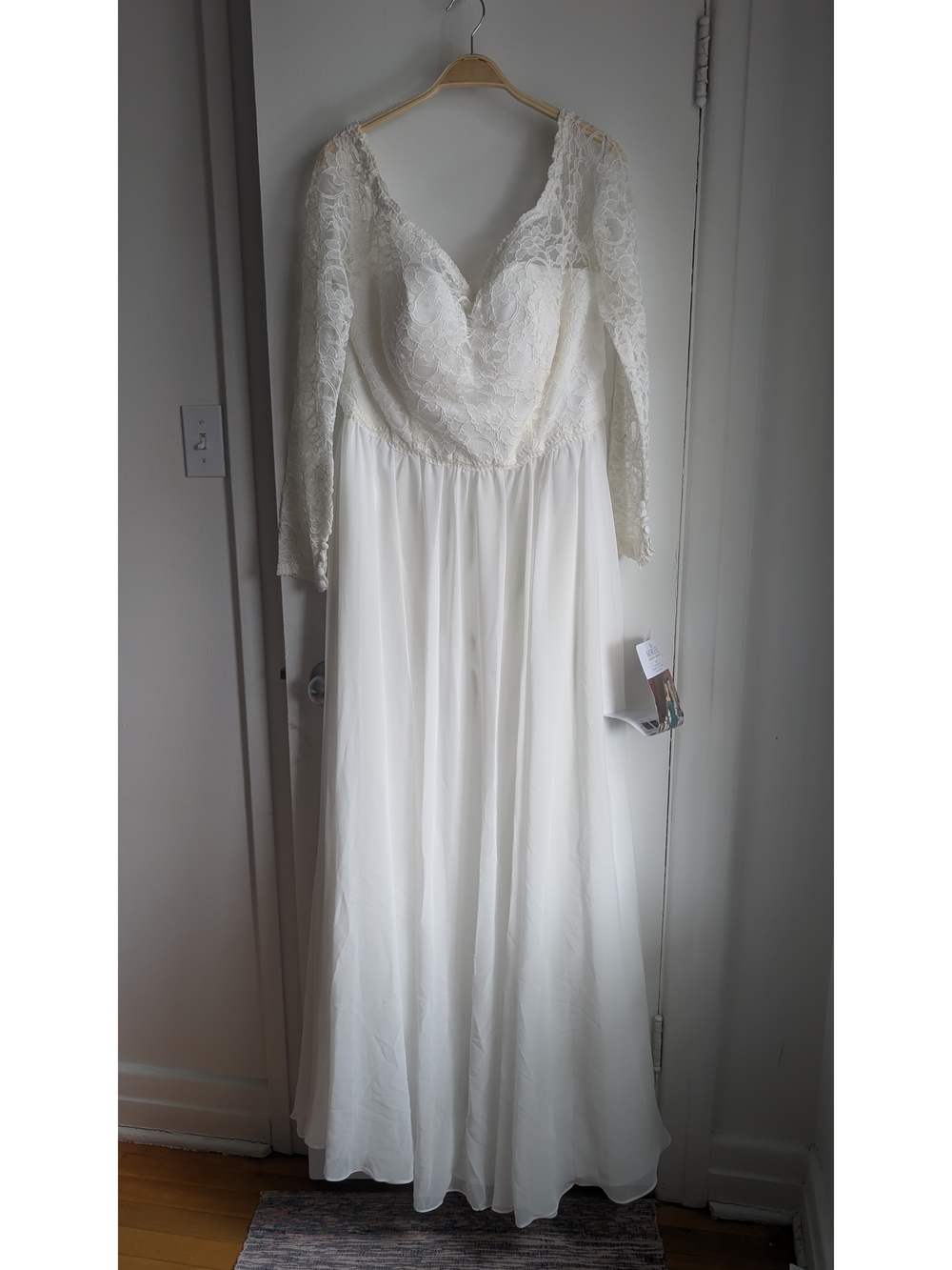 Mori Lee Ivory Lace Long-Sleeve Bridal Gown